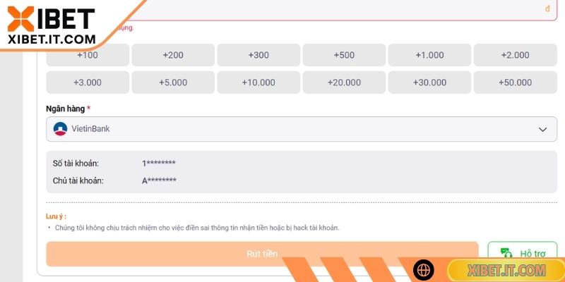 Rút Tiền XIBET Hướng Dẫn Chi Tiết Và Kinh Nghiệm An Toàn Xác nhận tại bước cuối và chờ về tài khoản